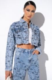 COMMON SUPPLY FACES DENIM JACKET at Akira