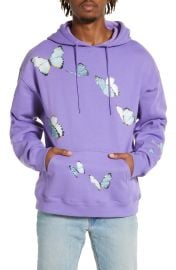 CONEY ISLAND PICNIC Mens Butterfly Breeze Hoodie in Violet  at Nordstrom