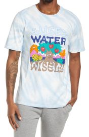 CONEY ISLAND PICNIC Use Water Wisely Cotton Graphic Tee in Tie Dye Grey/White  at Nordstrom