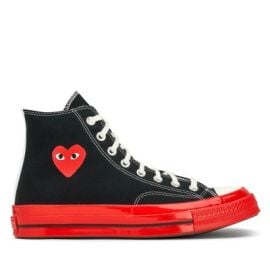 CONVERSE X COMME DES GARCONS PLAY Red Sole High Top - Black AZ-K124-001-1 eBay at eBay