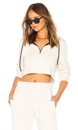 COTTON CITIZEN Brooklyn Crop Hoodie in Cream from Revolve com at Revolve