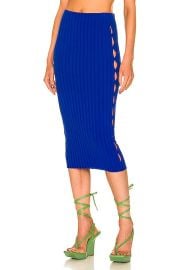 COTTON CITIZEN Capri Cut Out Midi Skirt in Cobalt Blue FWRD at Forward