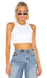 COTTON CITIZEN Ibiza Crop Tank in White from Revolve com at Revolve