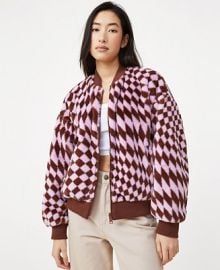 COTTON ON Women39s Reversible Plush Bomber Jacket - Macy39s at Macys