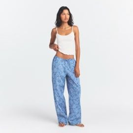 COTTON POPLIN SLEEP STRAIGHT LEG PANT | ARCTIC BANDANA | SKIMS at Skims