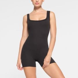 COTTON RIB ONESIE SOOT at Skims