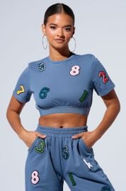 COUNT IT UP SHORT SLEEVE CROPPED TSHIRT AKIRA at Akira