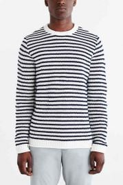 CPO Stripe Rolled Hem Crew Neck Sweater at Urban Outfitters