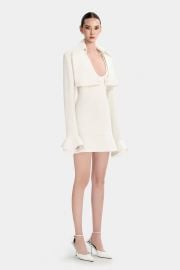 CREPE CROPPED JACKET AND DRESS SET - CONG TRI at Cong Tri