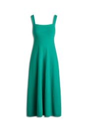 CREPE KNIT STRAPPING DRESS - JADE - Scanlan Theodore at Scanlan Theodore