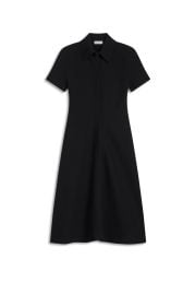 CREPE KNIT ZIP DRESS - BLACK - Scanlan Theodore at Scanlan Theodore