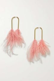 CULT GAIA Meta gold-tone feather earrings NET-A-PORTER at Net a Porter