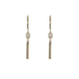 CZ Bar Earrings at Peggy Li