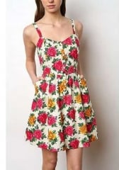 Cabbage rose dress by Kimchi Blue at Urban Outfitters