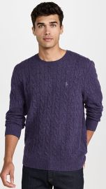 Cable Crew Neck Sweater Ralph Lauren at Shopbop