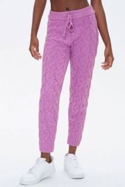 Cable-Knit Ankle Pants by Forever 21 at Forever 21