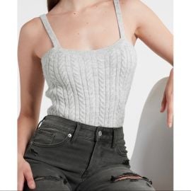 Cable Knit Cami Sweater at Express