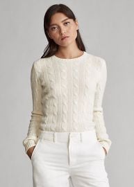 Cable Knit Cashmere Sweater by Polo Ralph Lauren at Ralph Lauren