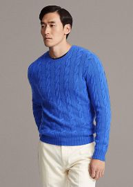 Cable-Knit Cashmere Sweater by Ralph Lauren at Ralph Lauren