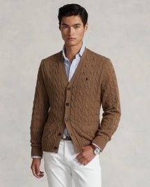 Cable-Knit Cotton Cardigan Ralph Lauren at Ralph Lauren
