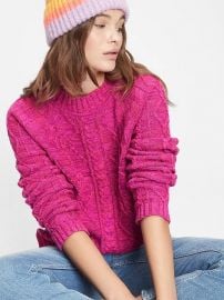 Cable Knit Crewneck Sweater by Gap at Gap