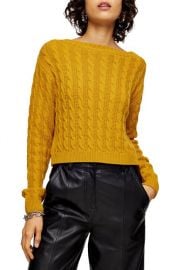 Cable Knit Crop Sweater at Nordstrom Rack