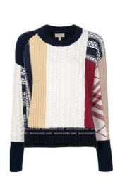 Cable-Knit Fair Isle Sweater by Burberry at Burberry