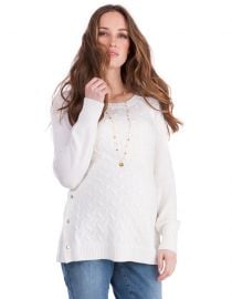 Cable Knit Maternity & Nursing Sweater  at Seraphine