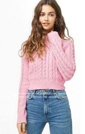 Cable Knit Sweater at Forever 21