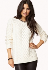 Cable Knit Sweater at Forever 21