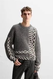 Cable Knit Sweater at Zara