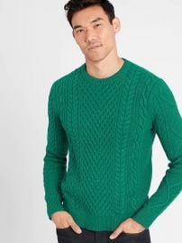 Cable-Knit Sweater by Banana Republic at Banana Republic