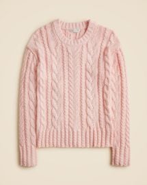 Cable-knit Crewneck Sweater For Women JCrew at J. Crew
