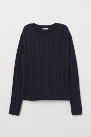 Cable knit sweater at H&M