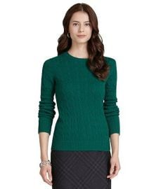 Cable knit sweater at Brooks Brothers