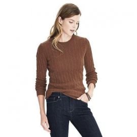 Cable knit sweater at Banana Republic