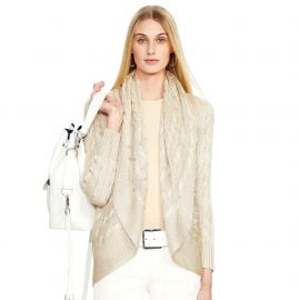 Cabled Cashmere Open Cardigan at Ralph Lauren