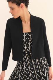 Caccini Jacket Black Sculpt Knit - Welcome to the Fold LTD at The Fold London