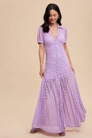 Cacti and Camo King Street Lavender Lace Maxi Dress at Caci and Camo