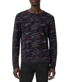 Caden Winter Pavement Jacquard Crewneck Sweater at Bloomingdales