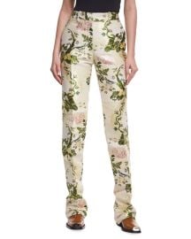 Calcin Klein NYC Flora Brocade Pants at Neiman Marcus