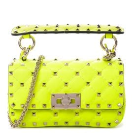 Calfskin Mini Rockstud Spike Shoulder Bag by Valentino at Fashionphile