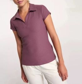 Calia Ribbed Johnny Collar Golf Polo at eBay