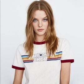 Californian Chica Graphic Ringer Tee by Zara at Zara