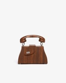 Call Me Comma Wood Baby Bag Brown GCDS Official Website at GCDS