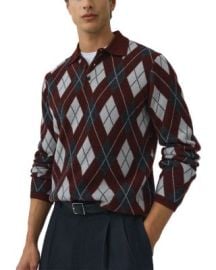 Callum Argyle Cashmere Long Sleeve Polo at Bloomingdales