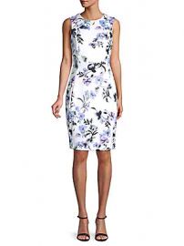 Calvin Klein - Paneled Floral Sheath Dress at Saks Off 5th