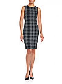 Calvin Klein - Sleeveless Plaid Dress at Saks Off 5th