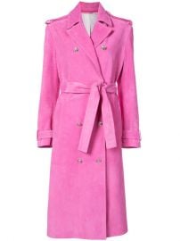 Calvin Klein 205W39nyc Suede Trench Coat at Farfetch