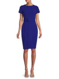 Calvin Klein Belted Sheath Dress on SALE at Saks Off 5th